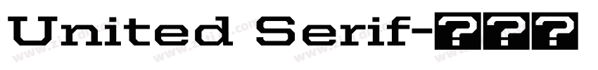 United Serif字体转换